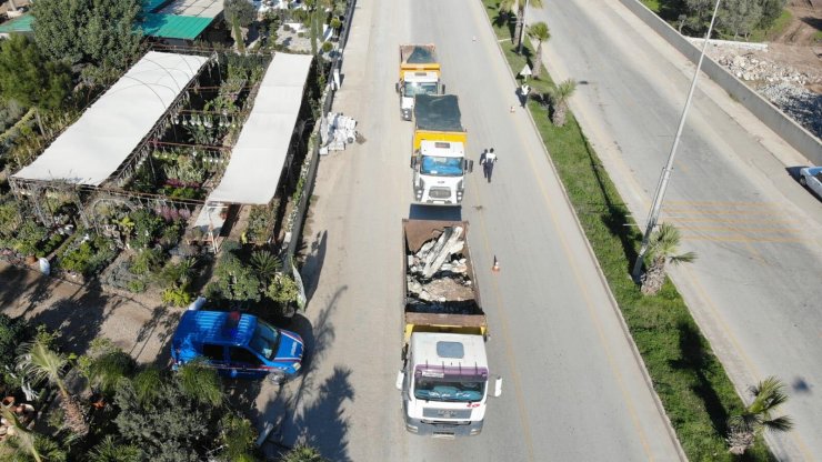 Bodrum'da hafriyat kamyonu denetimi; 1 milyon lira ceza kesildi