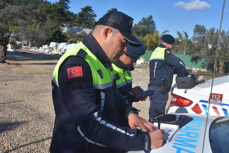 Bodrum'da hafriyat kamyonu denetimi; 1 milyon lira ceza kesildi