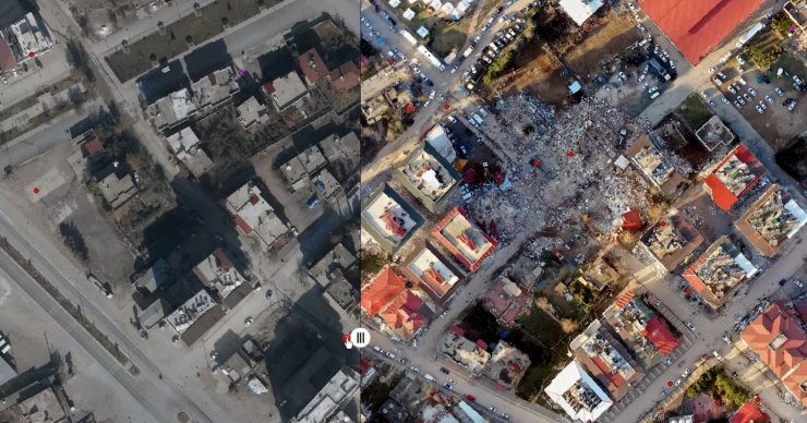 Uydu görüntüleri ve İHA'lar ile hasar tespit çalışması