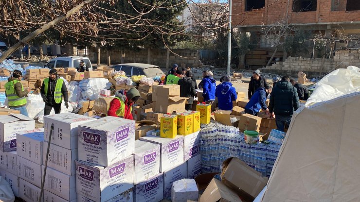Gaziantep'de depremin izleri havadan görüntülendi