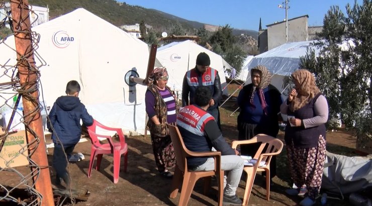 Gaziantep Nurdağı'nda çadırlar köylere ulaştı
