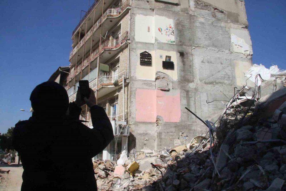 Hatay’ın merkezinden ilginç görüntü