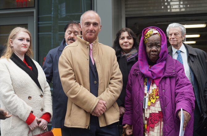 New York'ta depremlerde hayatını kaybedenler anıldı