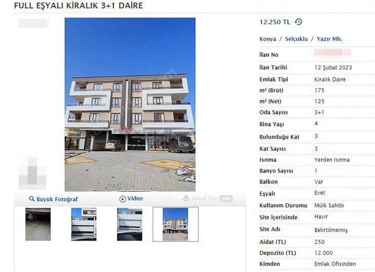 Konya’da fahiş fiyatla evleri kiraya verenlere ceza yağacak! İşte o ilanlar