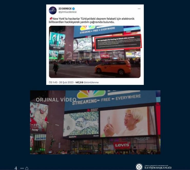 Hacker'ların deprem bölgesine yardım çağrısı yazısı gerçek mi?