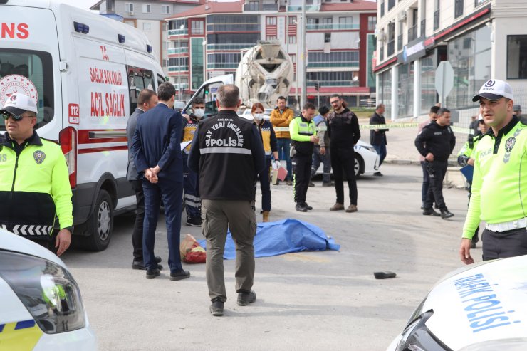 Beton mikserinin çarptığı yaşlı kadın, doğum gününde can verdi