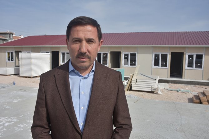 Konya'da depremzedeler için yaşam alanı kuruluyor