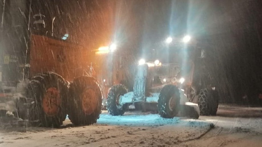 Antalya-Konya karayolunda kar yağışı başladı