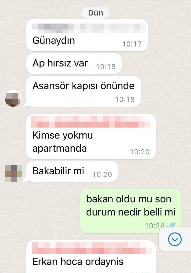 Apartmana giren hırsıza ‘WhatsApp’ grubu şoku! Böyle yakalandı