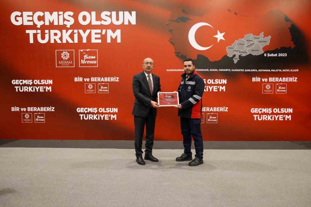 Konya'da deprem bölgesinde görevli personele Kavuş’tan teşekkür