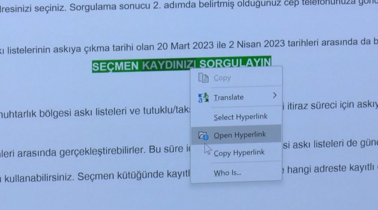 "Seçmen kaydınızı sorgulayın" tuzağı