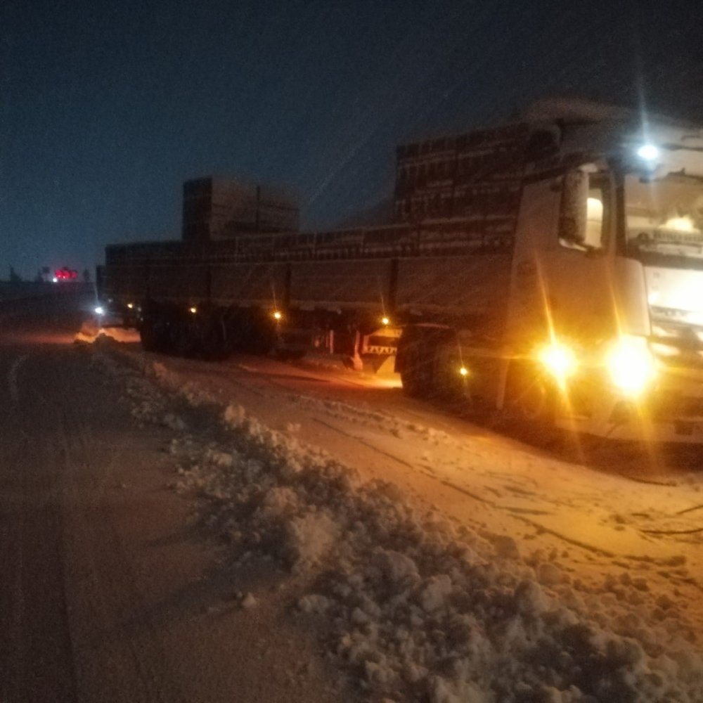 Antalya-Konya kara yolunda kar yağışı başladı