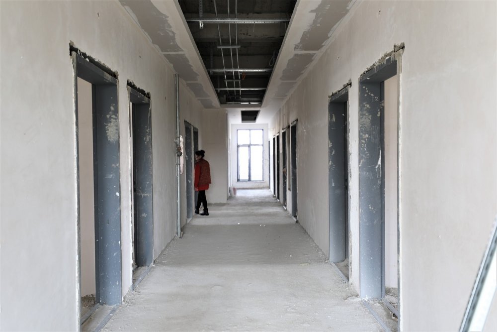 Konya'da yapımı devam eden merkezde sona gelindi