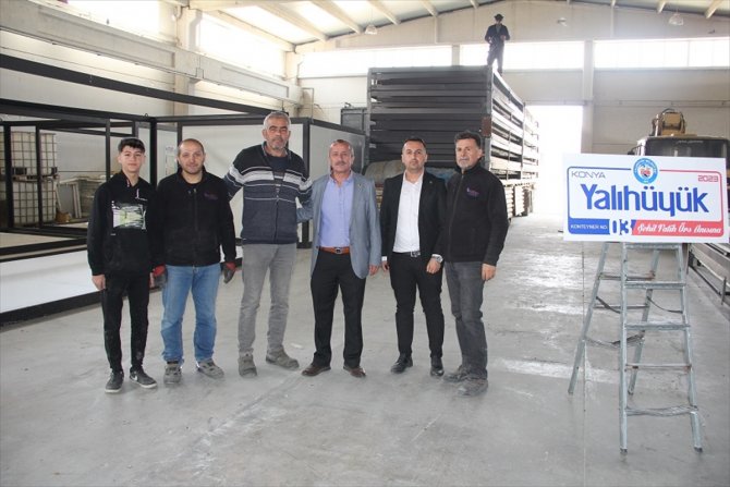 Konya'nın ilçesinden Hatay'a 22 konteyner
