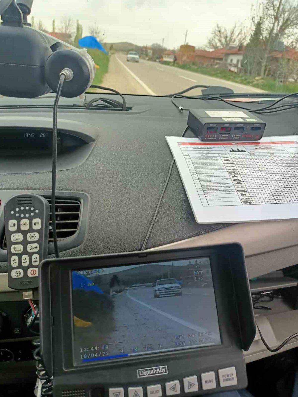 Konya Ereğli’de radarlı hız denetimi