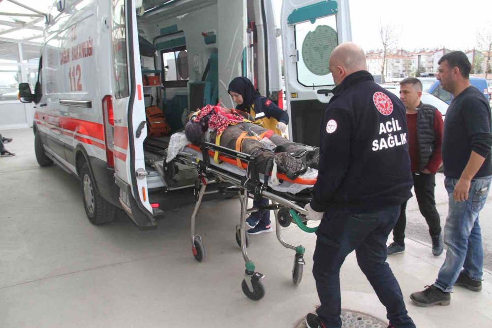 Konya'da iş kazası! Karnını ve kolunu kesti, kanlar içinde kaldı