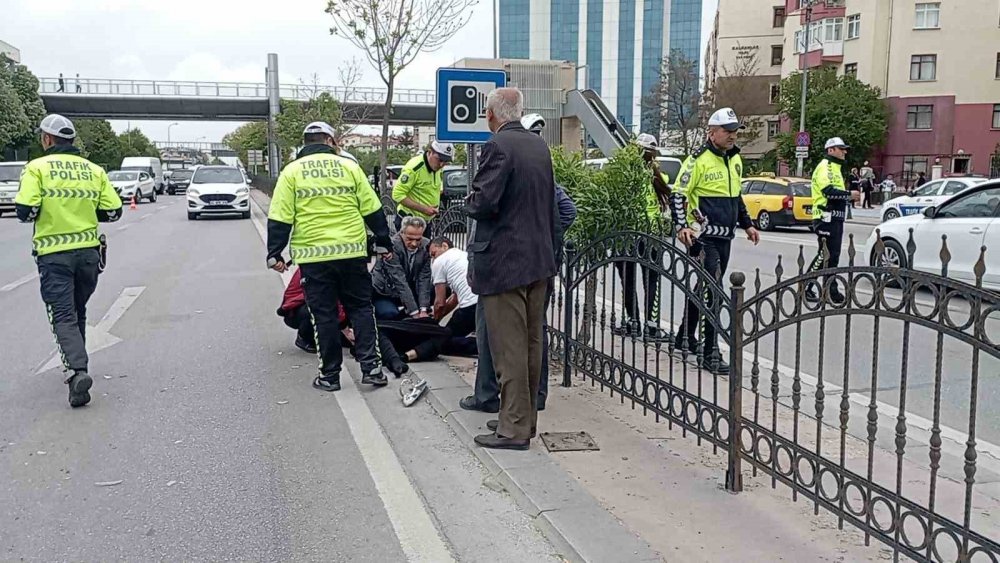 Konya'da otomobil kadına çarptı! İlk müdahaleyi bakın kim yaptı