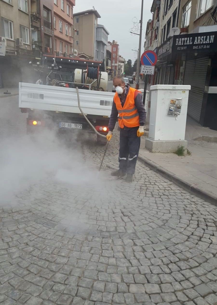 Konya Akşehir'de haşerelerle mücadele sürüyor