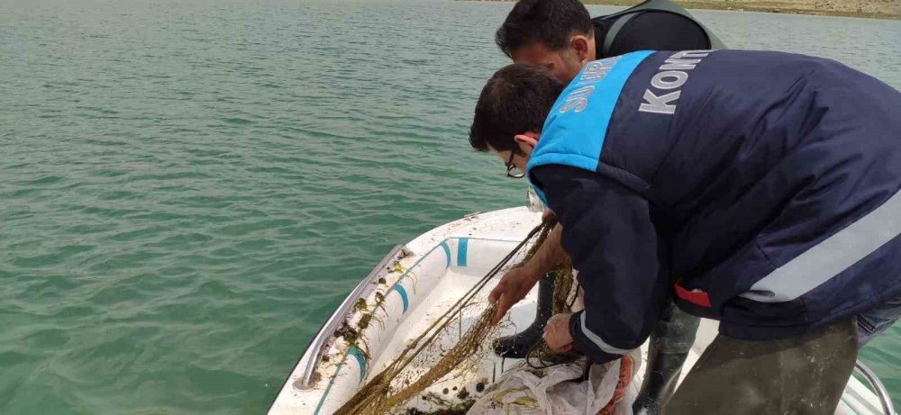 Konya’da kaçaklar yakalandı! Suya bırakıldı