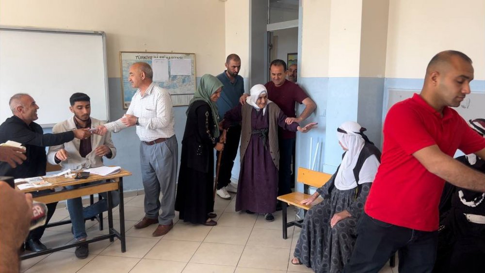 Asırlık çınar sandığa yürüyerek gitti