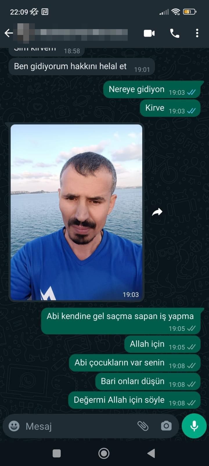 Yakınına WhatsApp'tan mesaj atıp baraj gölüne atlamış