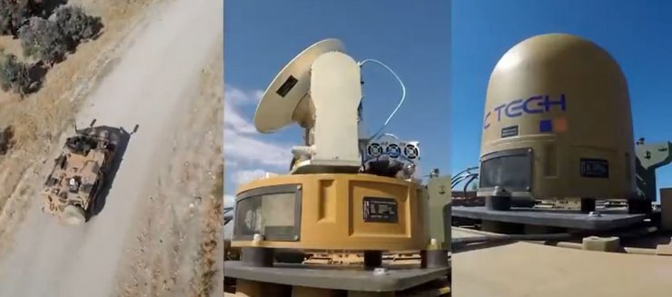 Yerli mini uydu sistemi zırhlı kara aracı 'Vuran'a entegre edildi