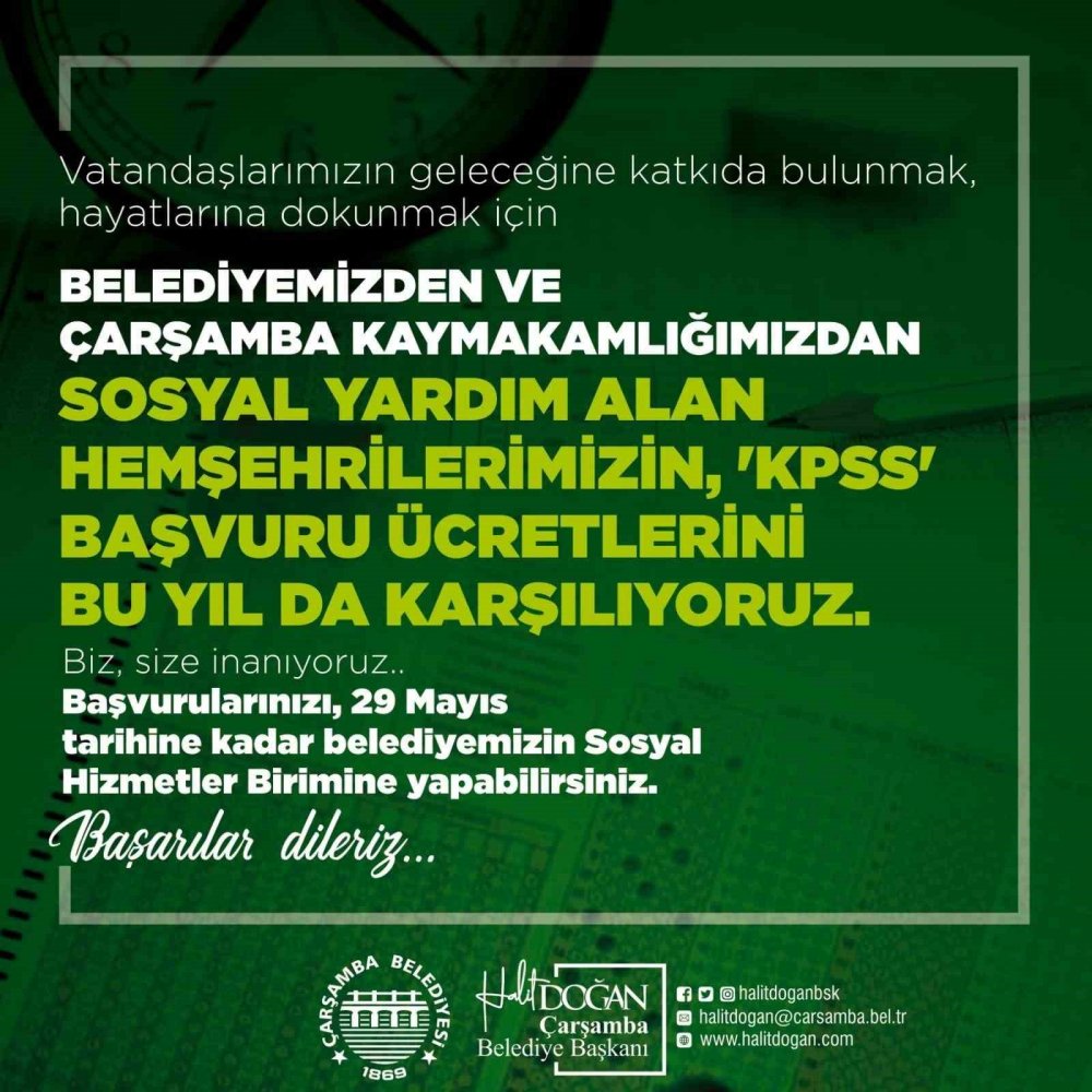 Bu Belediye öğrencilerin KPSS ücretlerini karşılıyor