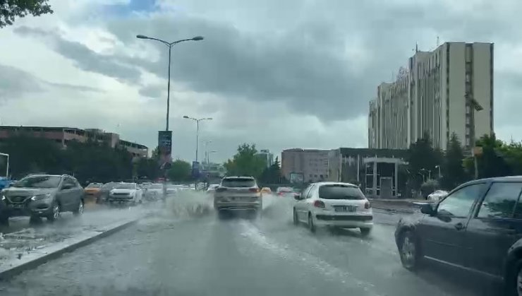 Misket büyüklüğünde dolu!