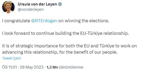 Cumhurbaşkanı Erdoğan’a dünyadan tebrik