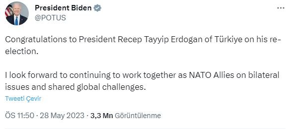 Cumhurbaşkanı Erdoğan’a dünyadan tebrik