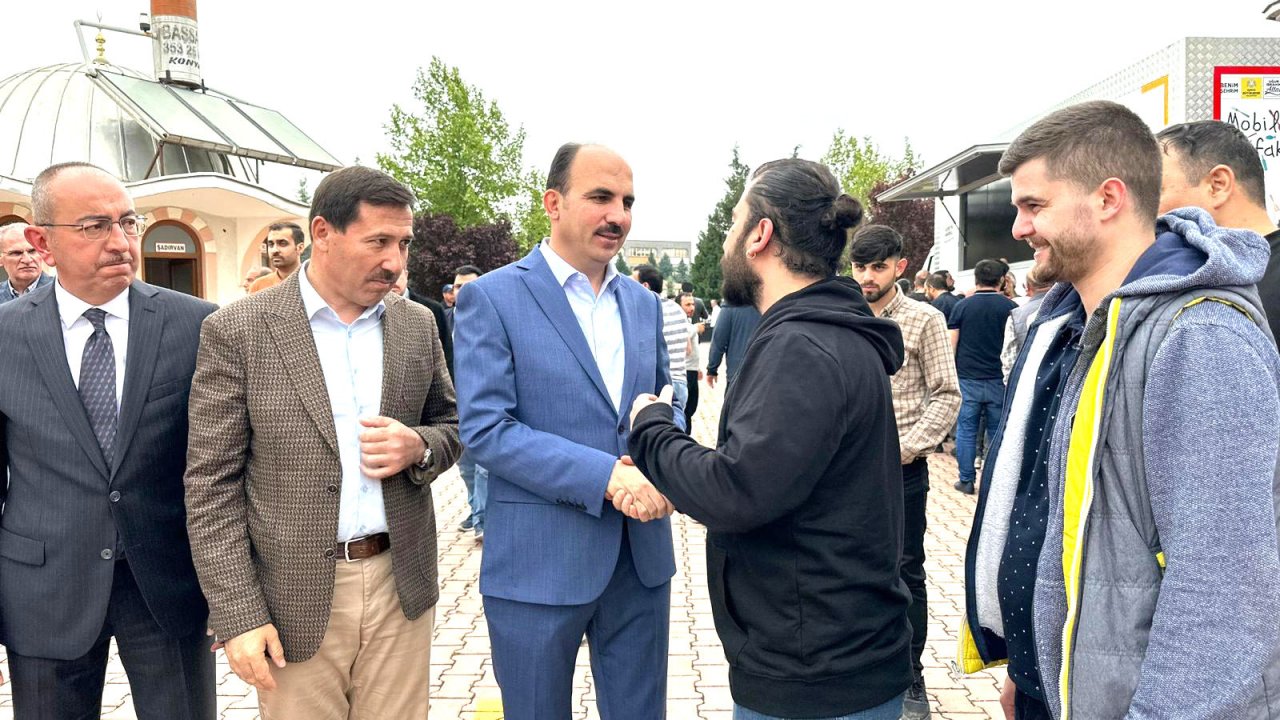 Başkan Altay Konsan Sanayi Camii’nde vatandaşlarla buluştu