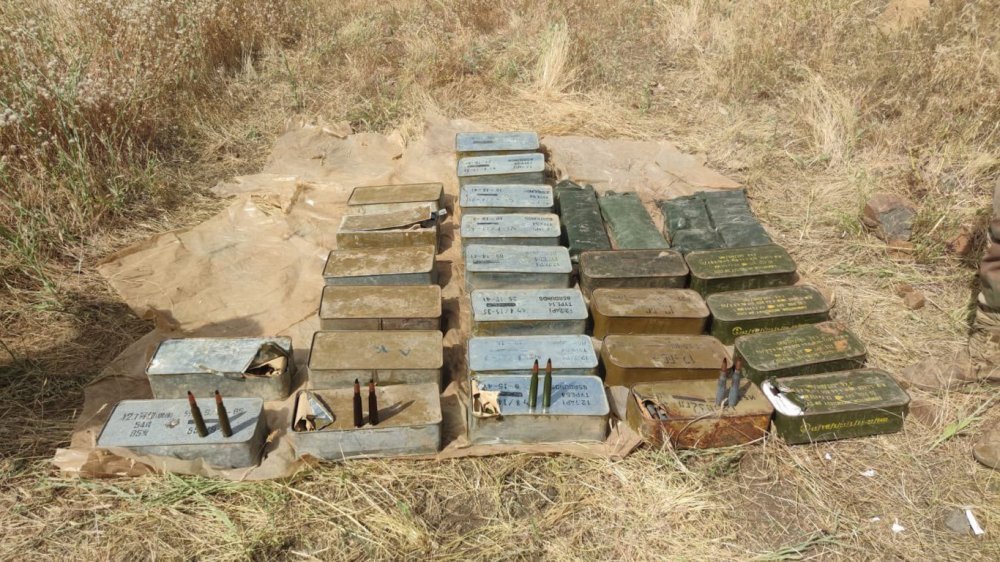 Irak'ın kuzeyinde PKK'ya ait mühimmat ele geçirildi