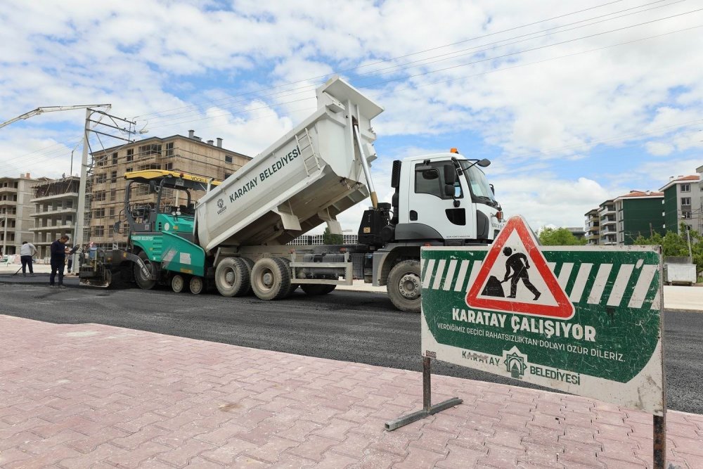 Karatay'da yol ve asfalt çalışmaları hız kazandı