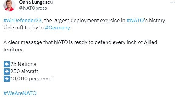 NATO tarihinin en büyük hava tatbikatı başladı