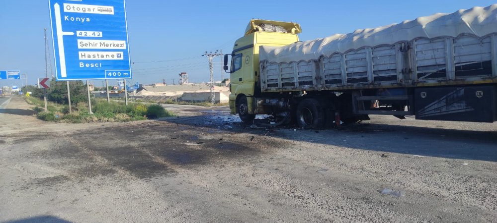 Park halindeki TIR'a çarpan hafif ticari aracın sürücüsü öldü