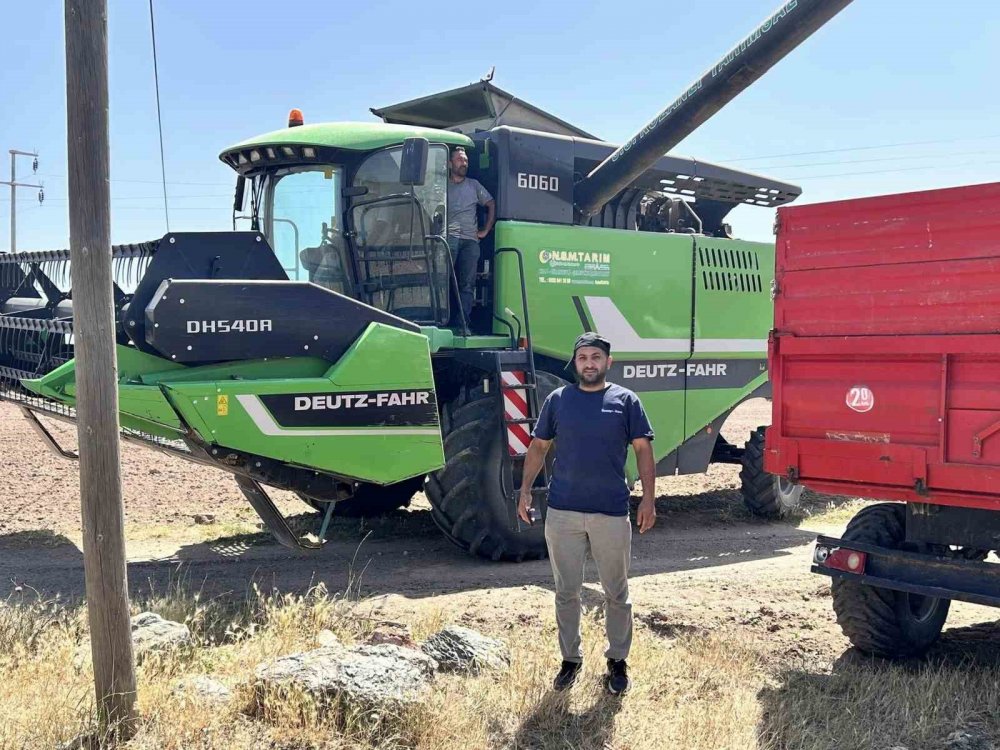 Konya'nın ilçesinde deneme amaçlı ekildi, hasat başladı