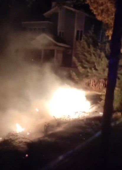 Konya'da arazide yangın... Tehlike son anda önlendi