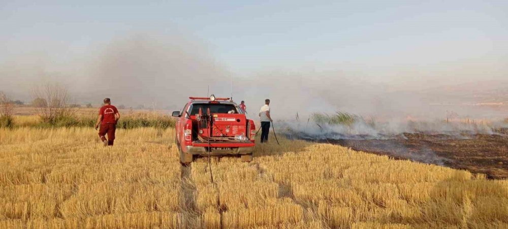 Bingöl’de çıkan ot yangını ekipler tarafından söndürüldü