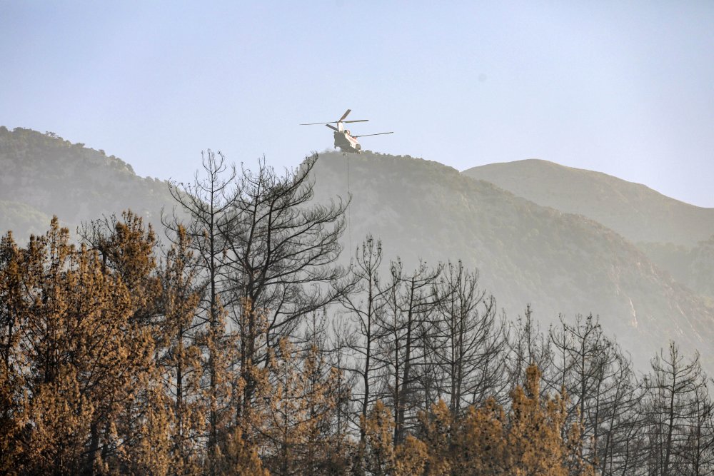 Alanya'daki orman yangınında 2'nci gün