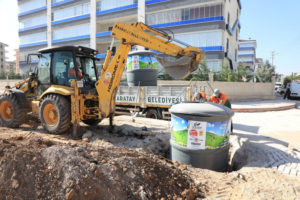 Konya'da çöp konteynerleri yenileniyor