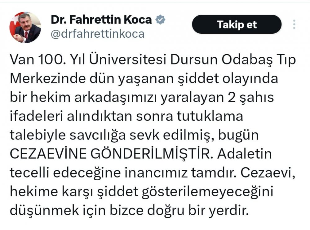 2 şüpheli doktoru darp etti! Bakan Koca açıklama yaptı