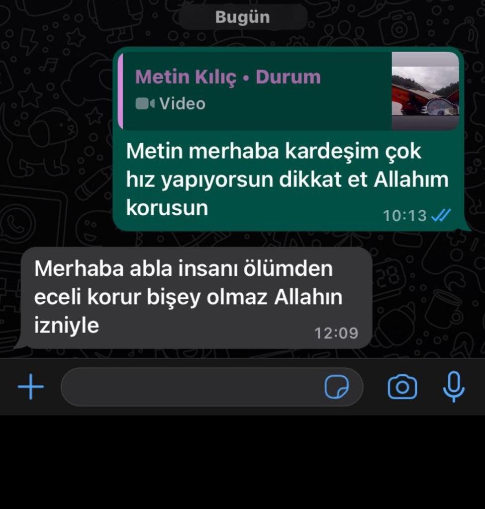 Motosiklet kazasında öldü! Ölmeden önce mesajla uyarılmış