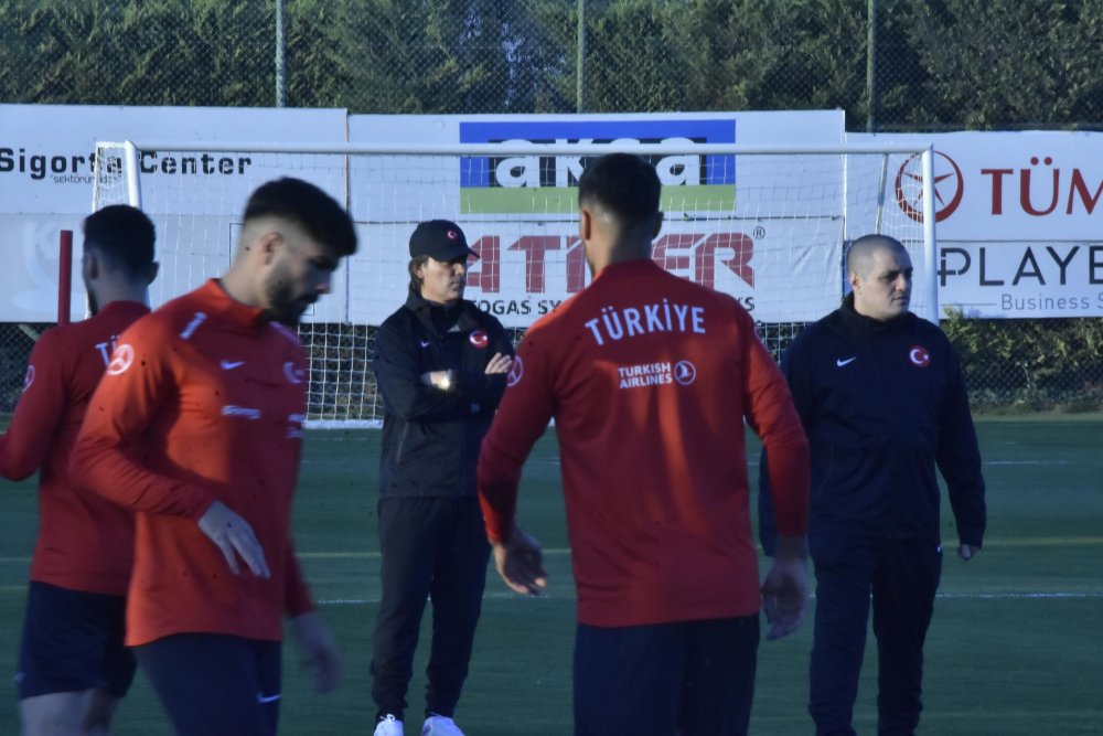 A Milli Takım'da Letonya maçı hazırlıkları başladı