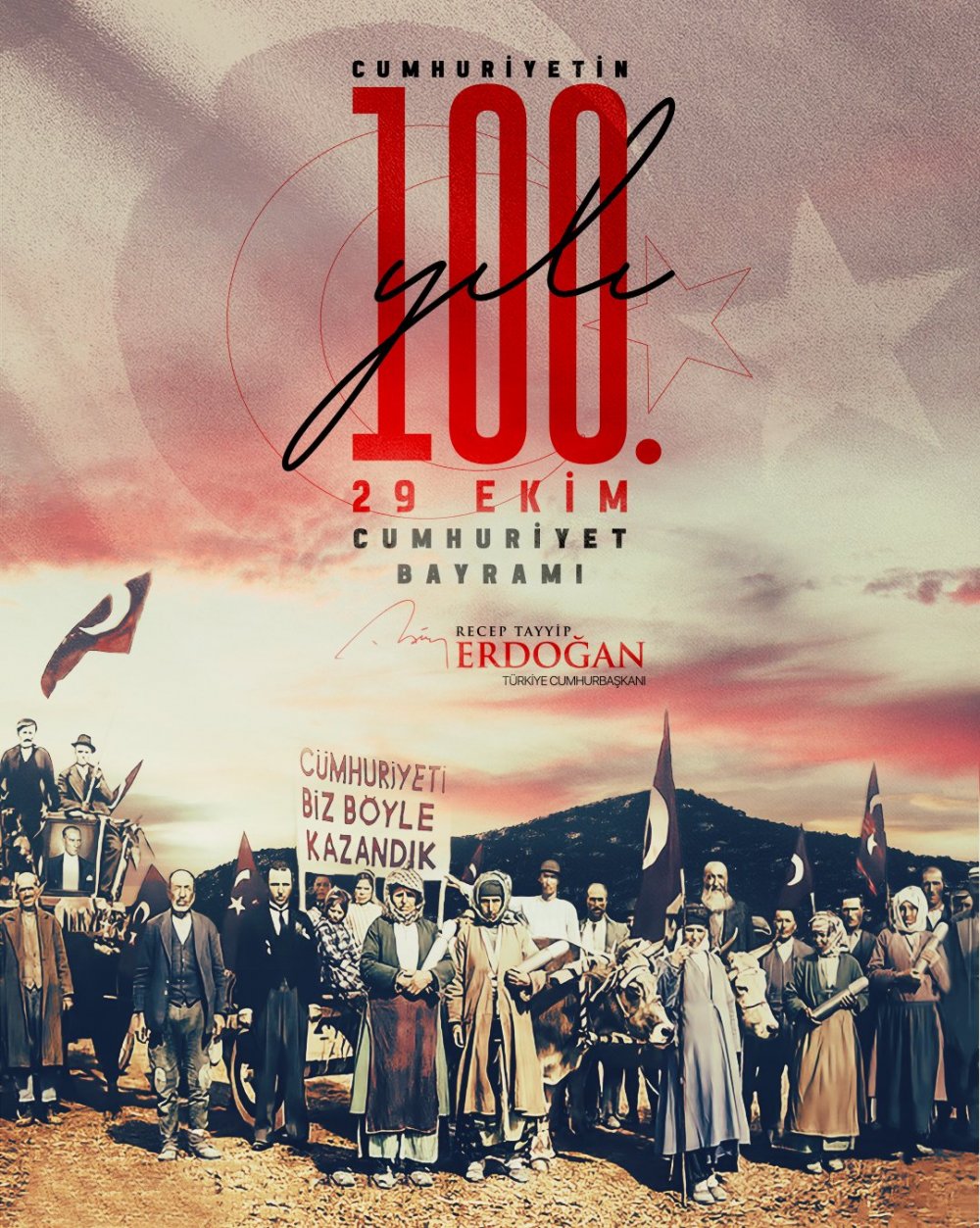 Cumhurbaşkanı Erdoğan'dan 'Cumhuriyet Bayramı' paylaşımı