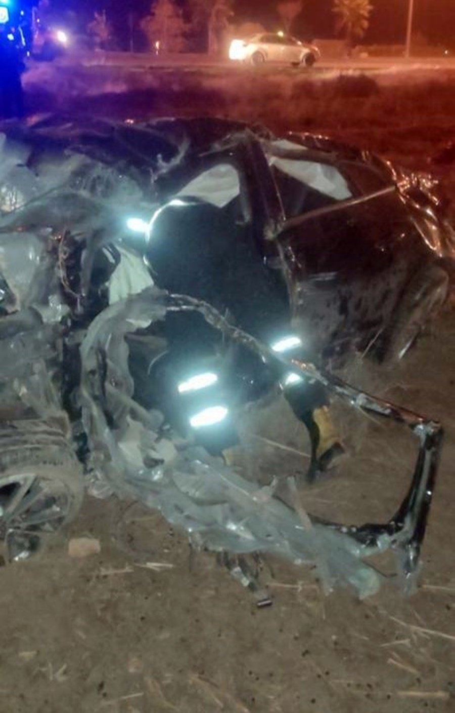 Mardin'de takla atan otomobilin sürücüsü genç Servet öldü