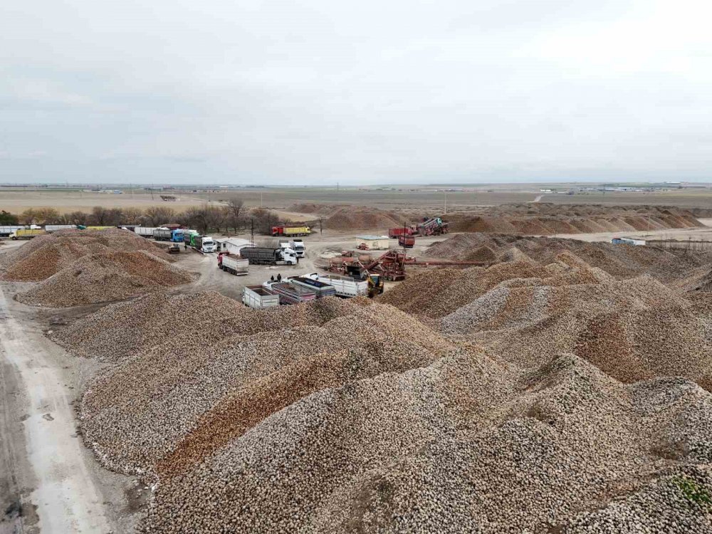 Konya'nın ilçesinde 2 milyon 100 bin ton ürün hasadı