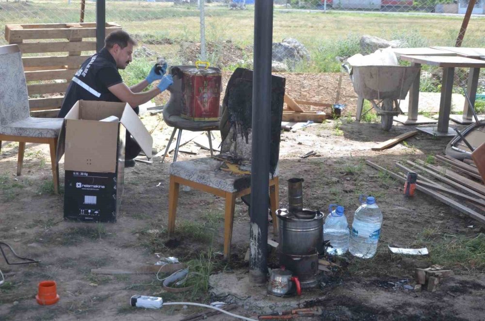 Konya'da semavere tiner döken şahıs patlamada yaralandı