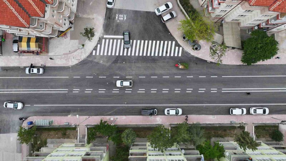 Konya'nın önemli ana arterlerinden olan cadde artık daha konforlu