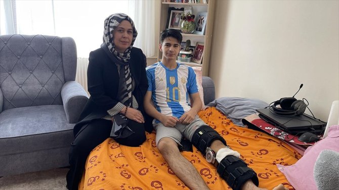 Konya'da amatör küme maçında bacağı kırılan futbolcunun ailesinden suç duyurusu
