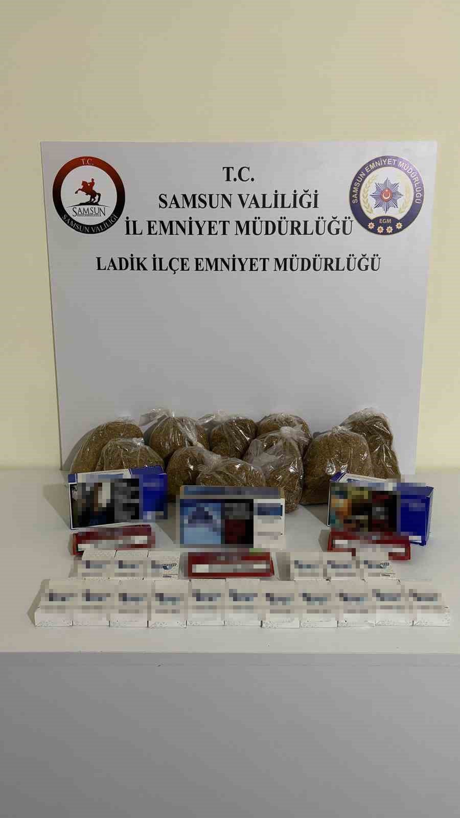 Samsun’da kaçak tütün mamulleri operasyonu: 16 kişi yakalandı